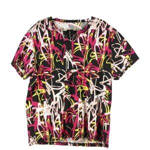 NWT INC Men Graffiti Streetwear T-shirt Size XL Multicolor Cotton Blend Knit